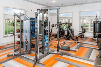 club quality fitness center at Anthem Luxury Rentals in Huntsville, AL
